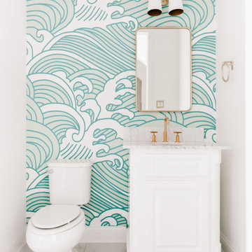 Contemporary Coastal, Powder Room