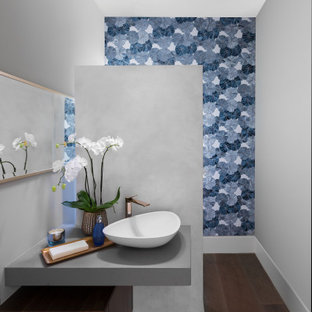 Powder room - contemporary powder room idea in Los Angeles