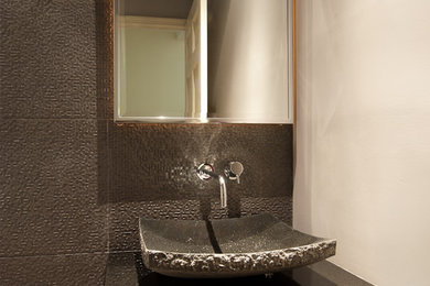 Inspiration for a contemporary powder room remodel in Baltimore