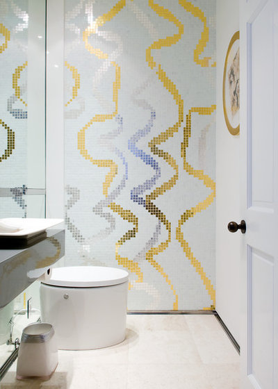 Contemporary Powder Room by Pepe Calderin Design- Modern Interior Design