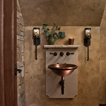 Custom Home Interior Design, Entertaining Area, Powder Room