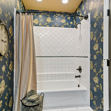 Custom Traditional Country Inspired Powder Room