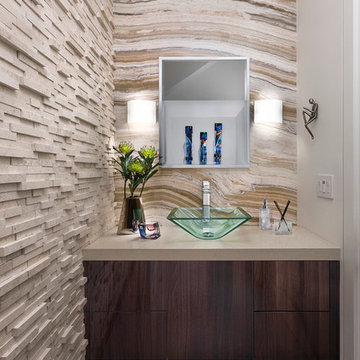 Dramatic Contemporary Powder Room