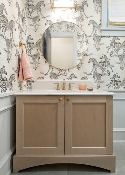 Beach Style Powder Room by Magpie Interiors