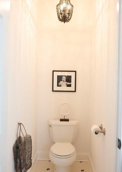 Contemporary Powder Room Eclectic Powder Room