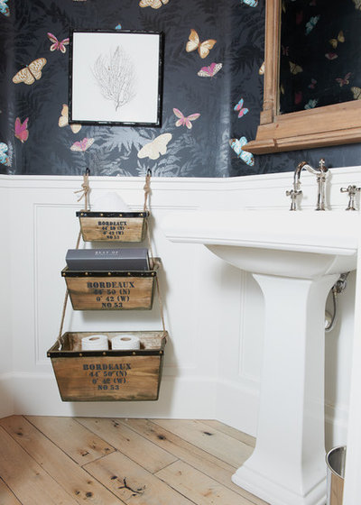 Eclectic Cloakroom Eclectic Powder Room