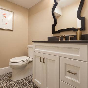 Eclectic Powder Room Remodeling