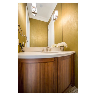 Elegant Powder Room - Modern - Powder Room - Toronto - by Cazan Design ...