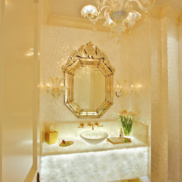 Formal Opulent Powder Room