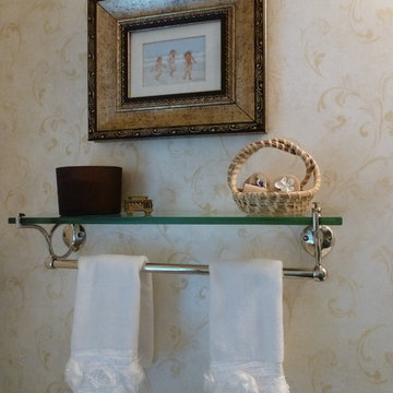 Fresh, Bright, and Tiny Powder Room