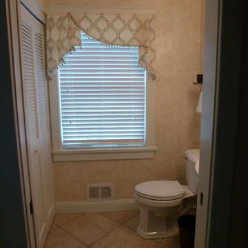 Fresh, Bright, and Tiny Powder Room