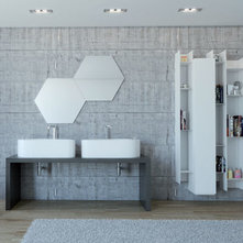 Modern Powder Room by RoomService 360