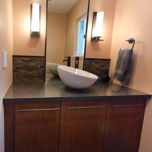 75 Beautiful Small Slate Floor Powder Room Pictures & Ideas - August