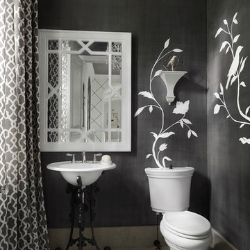 Gray Powder Room
