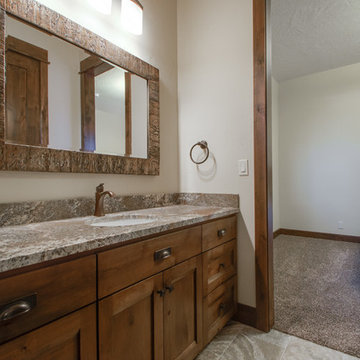 Guest room with attached bathroom