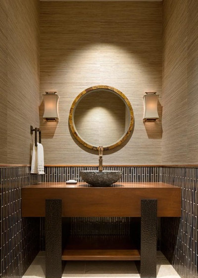 Contemporary Powder Room by Granoff Architects