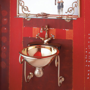 Herbeau Arabesque Metal Wall Sink