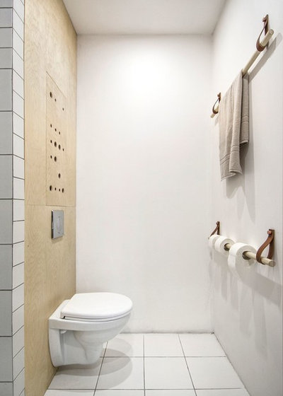Scandinavian Powder Room by INT2architecture
