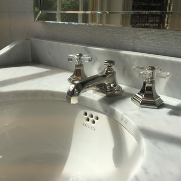 Kallista Console lav and Michael S Smith - Town Crystal Faucet