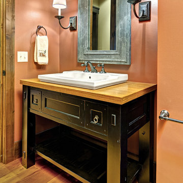 Lake Home Powder Room Published in Spaces Magazine