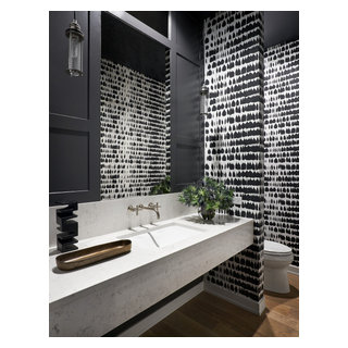 Loft-Style Single Family Home - Contemporary - Powder Room - Chicago ...