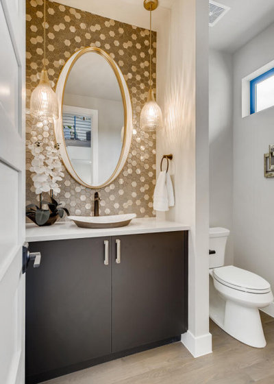 Contemporary Powder Room by Thomas Sattler Homes