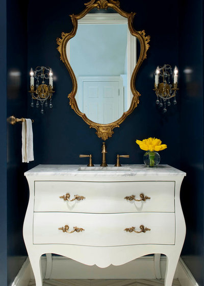 Traditional Powder Room by Provenance Builders