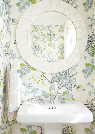 Beach Style Powder Room by Lisa Mohindroo, Mohindroo Interiors