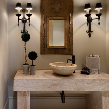 Mediterranean Powder Room