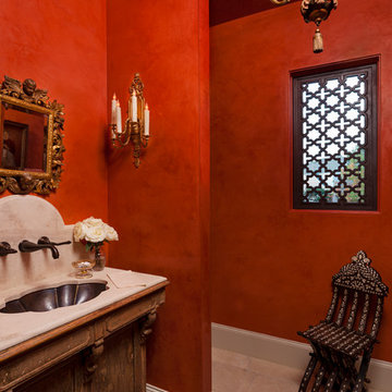 Mediterranean Powder Room