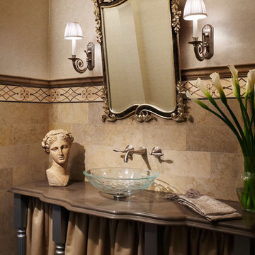 Mediterranean Powder Room