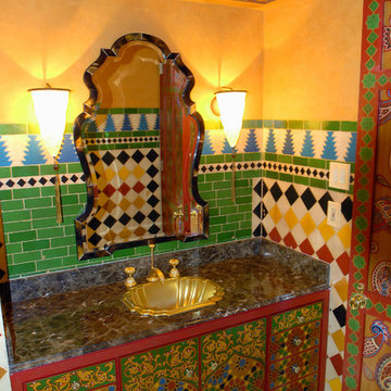 Moroccan powder room