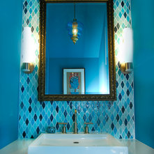 Eclectic Powder Room by Kara Mosher