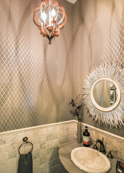 Victorian Powder Room by Mary Prince Photography