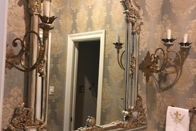 Example of an ornate powder room design in New Orleans