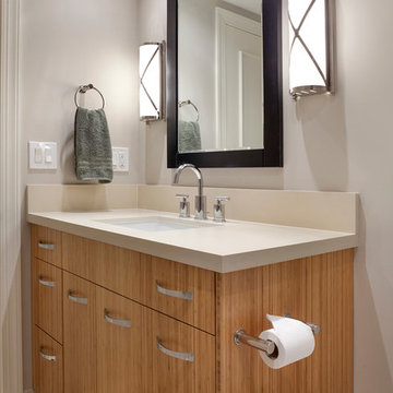 Neutral Tones in Contemporary Bathroom