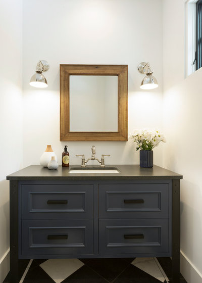 Transitional Powder Room by Alexander Design Group, Inc.