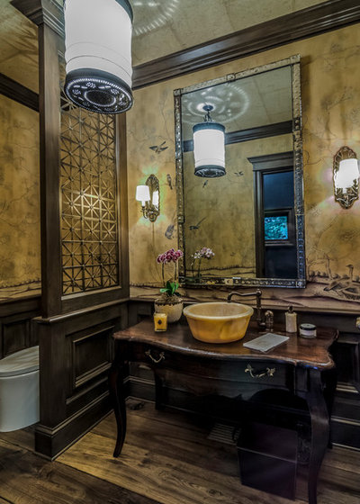 Eclectic Powder Room by Artisan Inc.