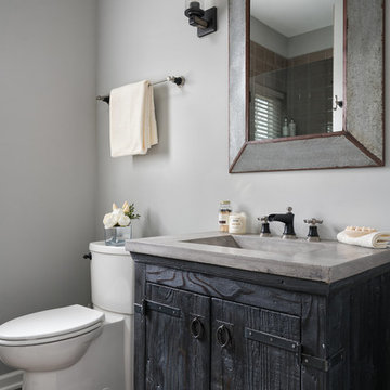 Open Floor Plan Neutral Interior Transitional Farmhouse