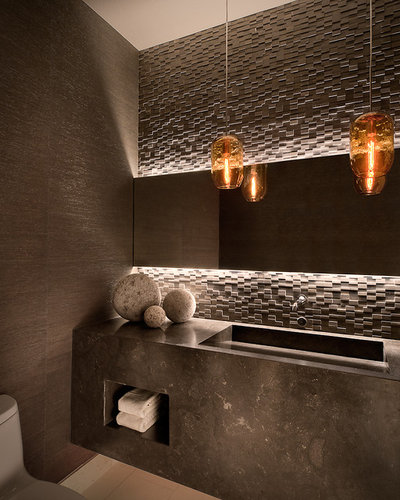Contemporary Powder Room by Ownby Design