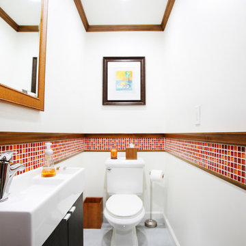 Pasadena Contemporary Bathroom Water Closet