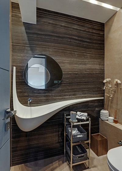 Contemporary Powder Room by AVN Interiors