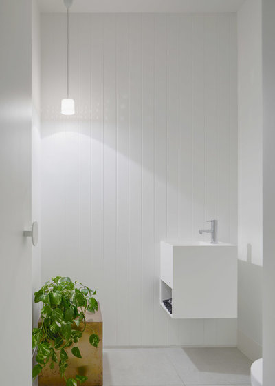 Contemporary Powder Room by NORTHBOURNE Architecture + Design
