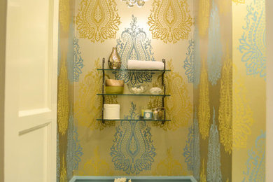 Inspiration for a transitional powder room remodel in Los Angeles