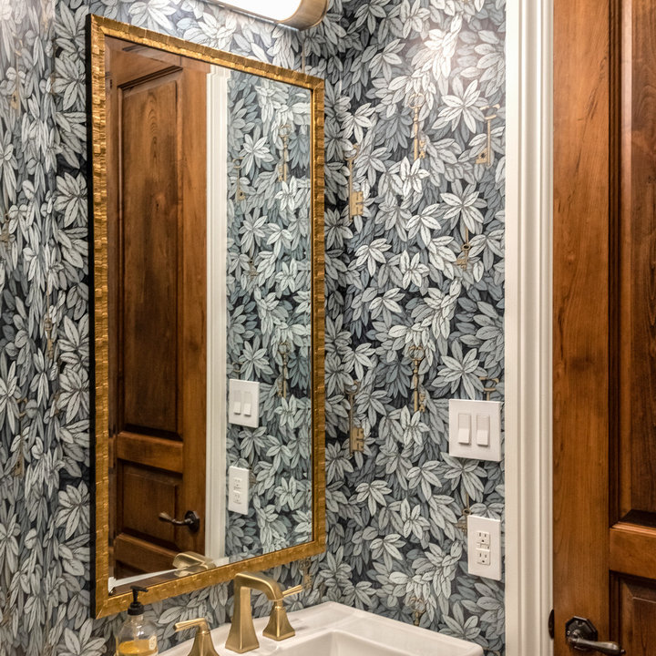 Powder Bath Wallpaper Photos & Ideas Houzz