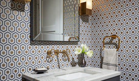 11 of Our Most Popular New Powder Rooms — From White Tile to Wild
