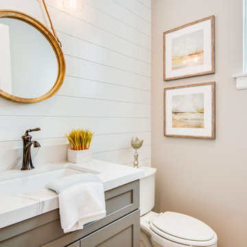 75 Coastal Powder Room Ideas You'll Love - July, 2025 | Houzz