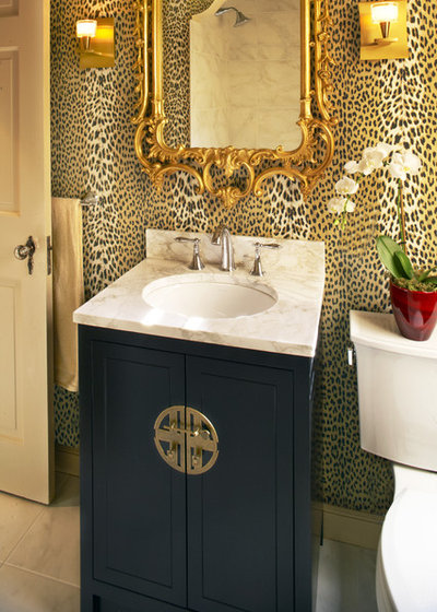 Eclectic Powder Room by Lori Berg, Allied ASID