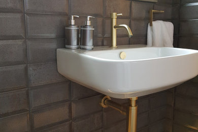 This is an example of a contemporary cloakroom.