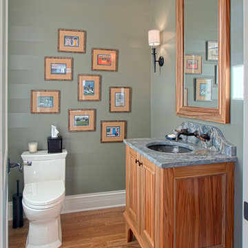 Powder Room with Free standing vanity